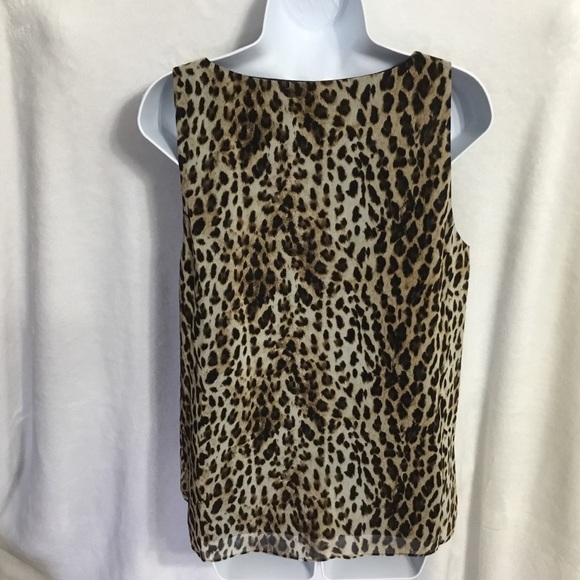 Rachel Roy CHIC Leopard Print V-neck Tank … - Picture 3 of 8